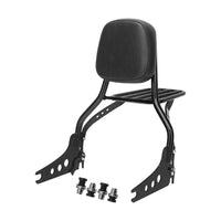 Wings Custom Sissy Bar King Low 16" Detachable with Luggage Rack - Sport Glide 18-21 - Gloss Black / Matte Black
