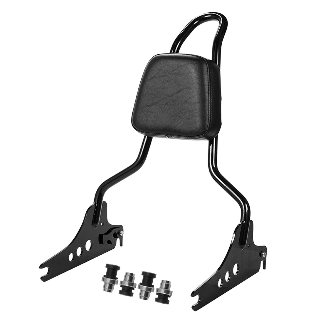 Wings Custom Sissy Bar King 20" Detachable - Sport Glide 18-21 - Gloss Black / Matte Black