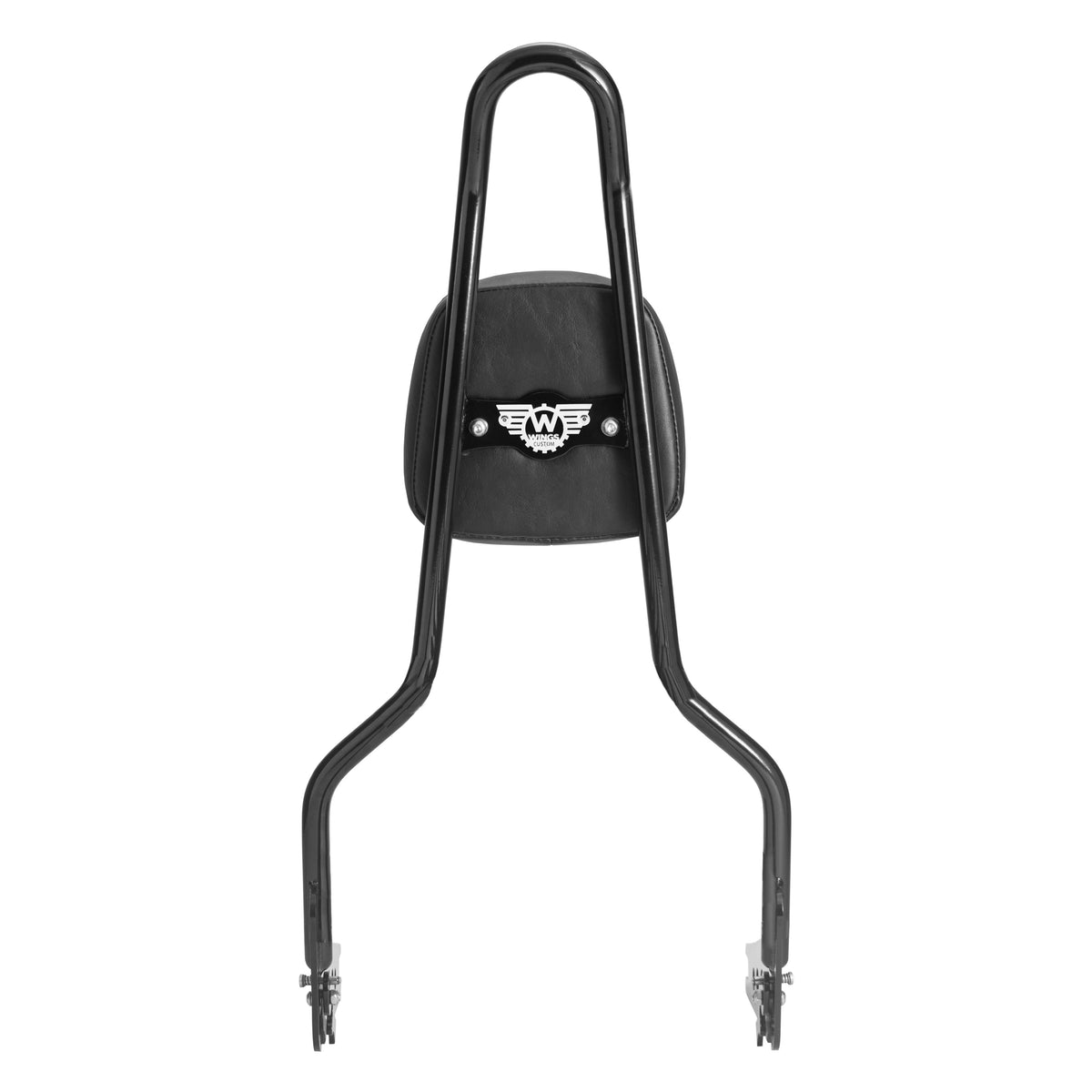 Wings Custom Sissy Bar King 25" Detachable - Softail Deluxe 05-20 - Gloss Black / Matte Black
