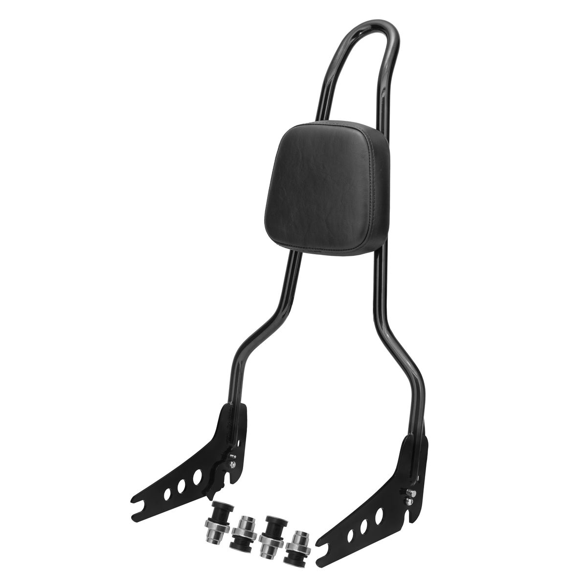 Wings Custom Sissy Bar King 25" Detachable - Sport Glide 18-21 - Gloss Black / Matte Black