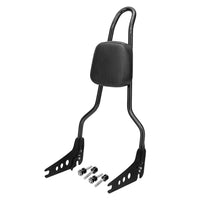 Wings Custom Sissy Bar King 25" Detachable - Heritage 02-25 - Gloss Black / Matte Black
