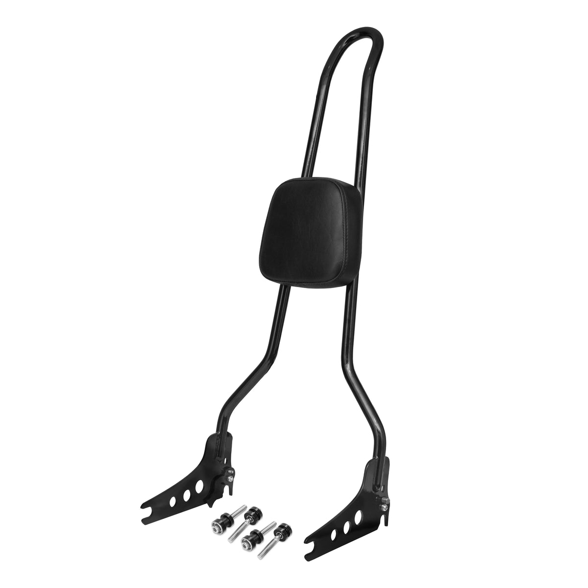 Wings Custom Sissy Bar King 30" Detachable - Fat Boy 06-26 - Gloss Black / Matte Black