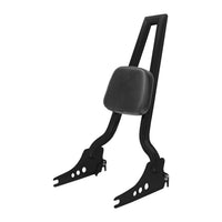 Wings Custom Sissy Bar Squarebone Brutale 25" Detachable - Softail Custom 07-10 - Gloss Black / Matte Black