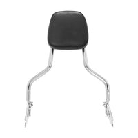 Wings Custom Sissy Bar King Low 16" Detachable - Softail Custom 07-10 - Polished Stainless Steel