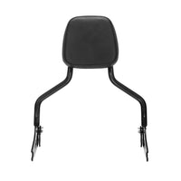Wings Custom Sissy Bar King Low 16" Detachable - Heritage 02-25 - Gloss Black / Matte Black