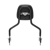 Wings Custom Sissy Bar King Low 16" Detachable - Heritage 02-25 - Gloss Black / Matte Black