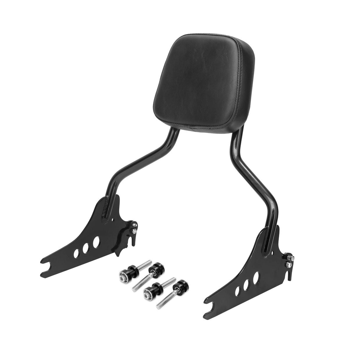 Wings Custom Sissy Bar King Low 16" Detachable - Breakout 13-26 - Gloss Black / Matte Black