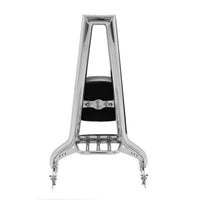 Wings Custom Sissy Bar Squarebone Brutale 25" Detachable with Luggage Rack - Breakout 13-26 - Polished Stainless Steel