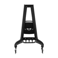 Wings Custom Sissy Bar Squarebone Brutale 25" Detachable with Luggage Rack - Street Bob 18-26 - Gloss Black / Matte Black