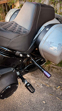 Wings Custom Thunder Mini Passenger Foot Pegs - Softail 18-26 - Black