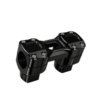 Wings Custom billet handlebar riser, gloss black, angle